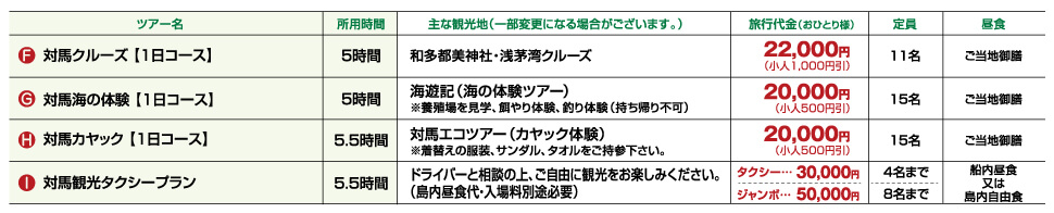 対馬オプショナルツアー